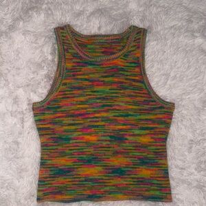 SHEIN Multicolor Knit Tank Top